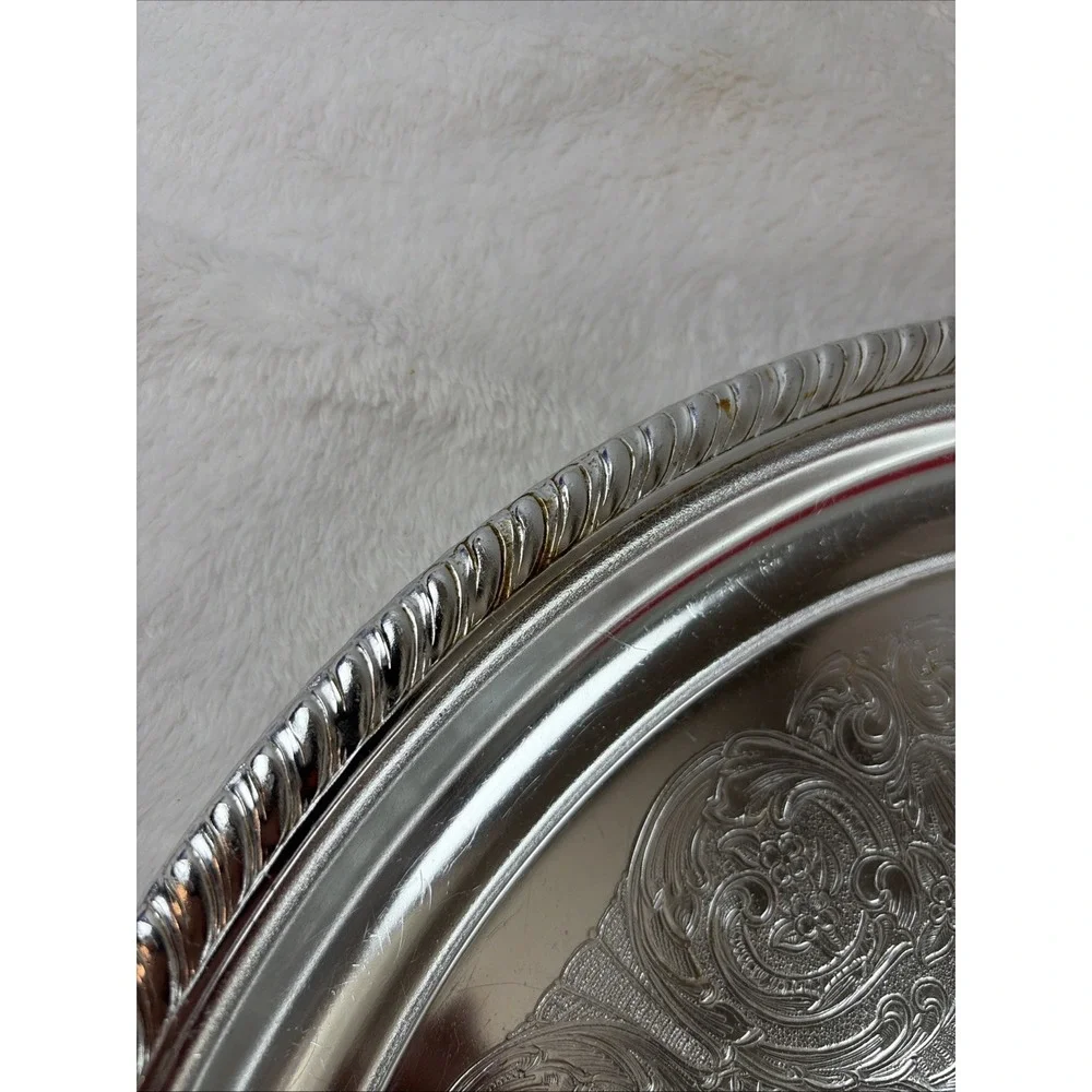 Vintage Kensington Silver Plated Serving Tray‎ 7822 Large 15.5